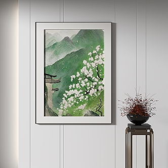 New Chinese Decorative Painting 3d model