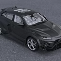 Black Sporty SUV Car With Aggressive Exterior Design