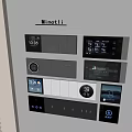 Smart Switch Panels With Multiple Designs Digital Displays And Modern Controls