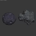 Decorative Rockery Stones with Blue Irregular Shape and Purple Spherical Design with Holes