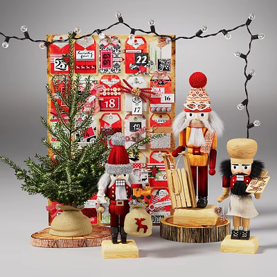 European Decorations Christmas Doll Decorations 3d model