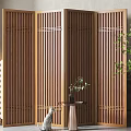 New Chinese Style Screen Partition 3d model