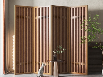 New Chinese Style Screen Partition 3d model