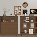 Middle style bucket cabinet 3d model