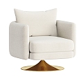 Auburn Swivel Single Sofa Single Chair 3d model