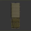 Olive Green Military Truck With Canvas Covered Cargo Bed And Large Off Road Tires