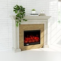 American Retro Fireplace 3d model