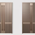Modern Metal Double Doors With Various Textures For Interior Decor 3d model