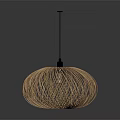 Modern Round Wicker Pendant Light With Natural Weave And Contemporary Design
