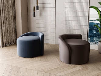 Sofa stool 3d model