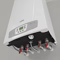 Baxi Modern Home Gas Boiler With Digital Display And White Control Panel Design