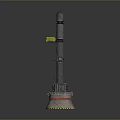 Industrial Tower Equipment with Gray Main Body Yellow Components and Red Base
