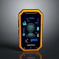 Rugged Handheld Device With Yellow Black Casing And Screen Displaying Charts Dashboard Experience