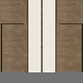 Contemporary Golden Elevator Doors With Sleek Wall And Smooth Floor Design 3d model