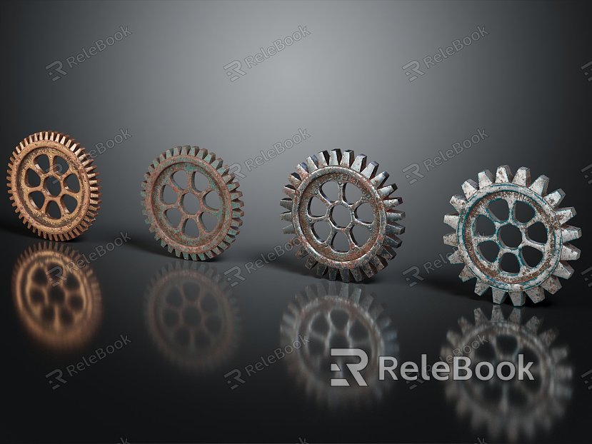 Industrial LOFT gear big gear small gear cast iron gear model