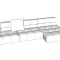 Modern Multiplayer Sofa 3d model