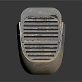 Industrial Metal Grille Equipment With Slotted Design And Worn Surface