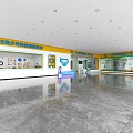Spacious Kindergarten Children's Science Technology Experience Hall With Interactive Display Areas And Educational Facilities