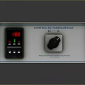 Functional Blue Control Dispenser With Digital Display Knob And Operation Buttons 3d model