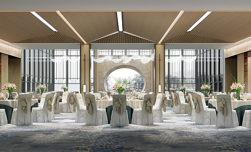 Modern Ballroom 3d model