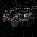 Industrial Plant With Tall Cooling Towers Surrounding Buildings And Tree Lined Road