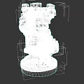 Intricate Bronze Castle Chess Rook Piece For Board Game Entertainment