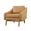 Modern Single Sofa Leather Sofa Casual Sofa Casual Chair Armchair Sofa Chair 3d model