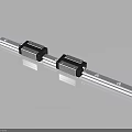 Durable Linear Guide Rail System With Two Metal Sliders And Smooth Track