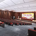 Modern Conference Hall Office Building Report Hall 3d model