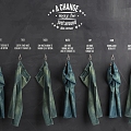 Jeans Pants Factory Pants Washed Clothing Window Hanging Display Blackboard Notice Blackboard Retro Storefront Decoration Pants Classical 3d model