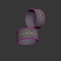Elegant Blue Bracelets With Gold Geometric Patterns In Fine Jewelry Design