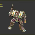 Modern Robot Mech Warrior Mech Soldier Machine Battlearm Mechanical Battlearm 3d model