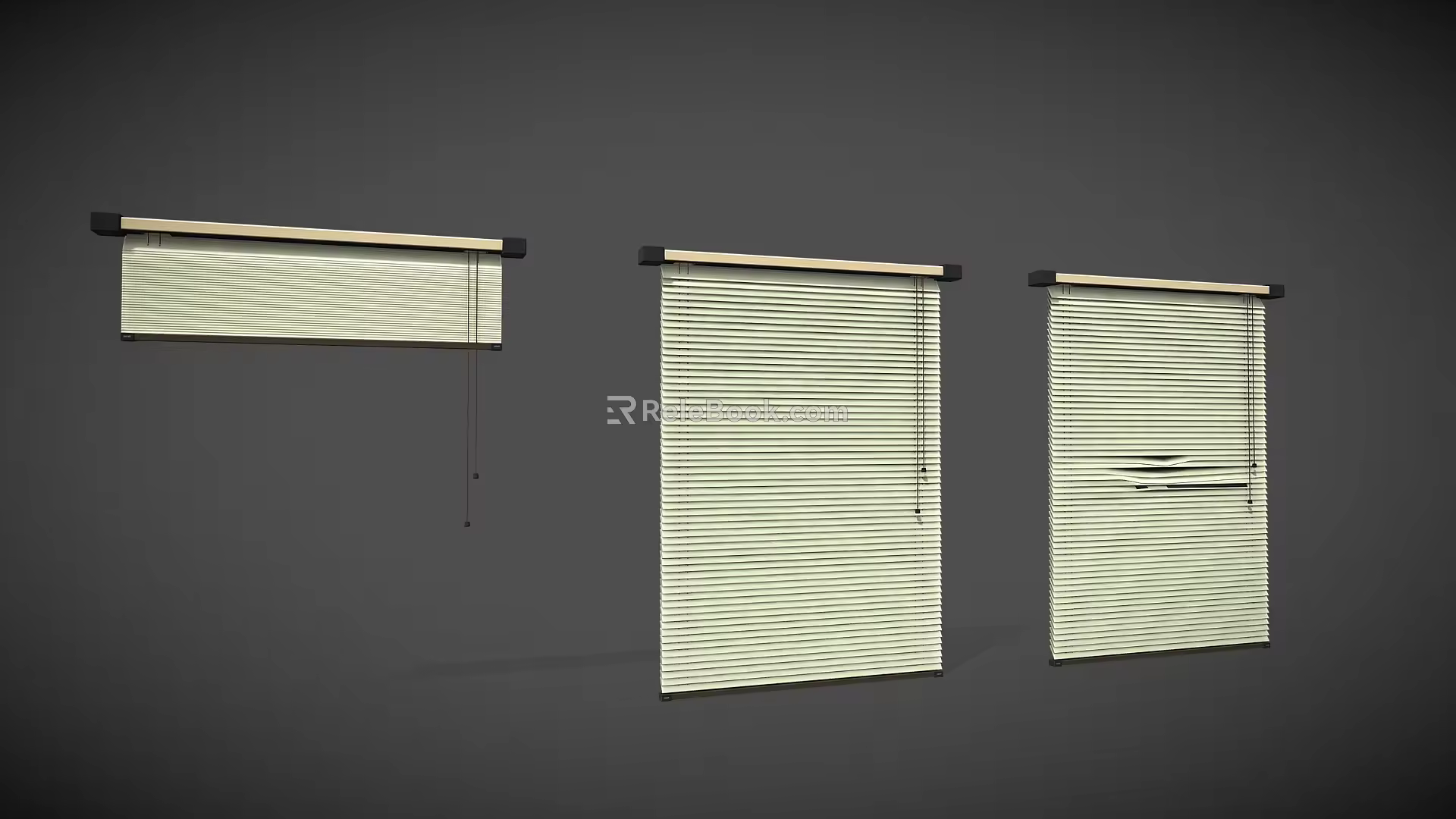 Shutters Window Paper Window 3d model