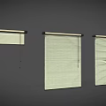 Shutters Window Paper Window 3d model