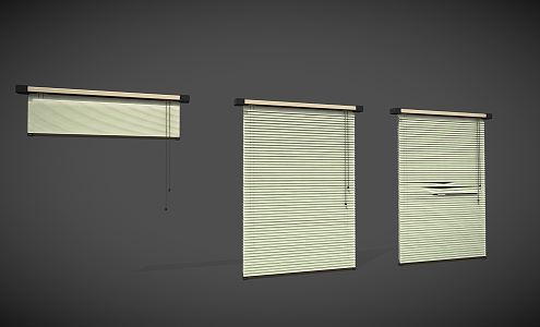 Shutters Window Paper Window 3d model