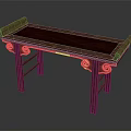 Traditional Wooden Console Table With Intricate Carved Patterns Elegant Frame And Classic Design
