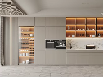 Modern Wine Cabinet West Cabinet 3d model
