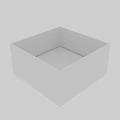 Sleek Modern Square White Washbasin Design For Minimalist Bathroom Interior