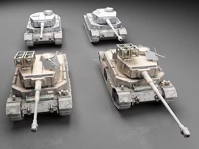 Highly Detailed Military Tank Models With Various Camouflage And Weapon Systems 3d model