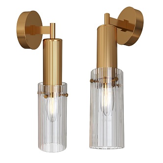 modern glass wall lamp 18w 3d model