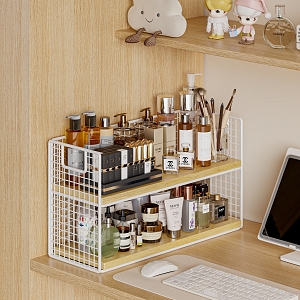 Cosmetics Cleaning Products Slogan Storage Rack Dormitory Desk Ornaments 3d model