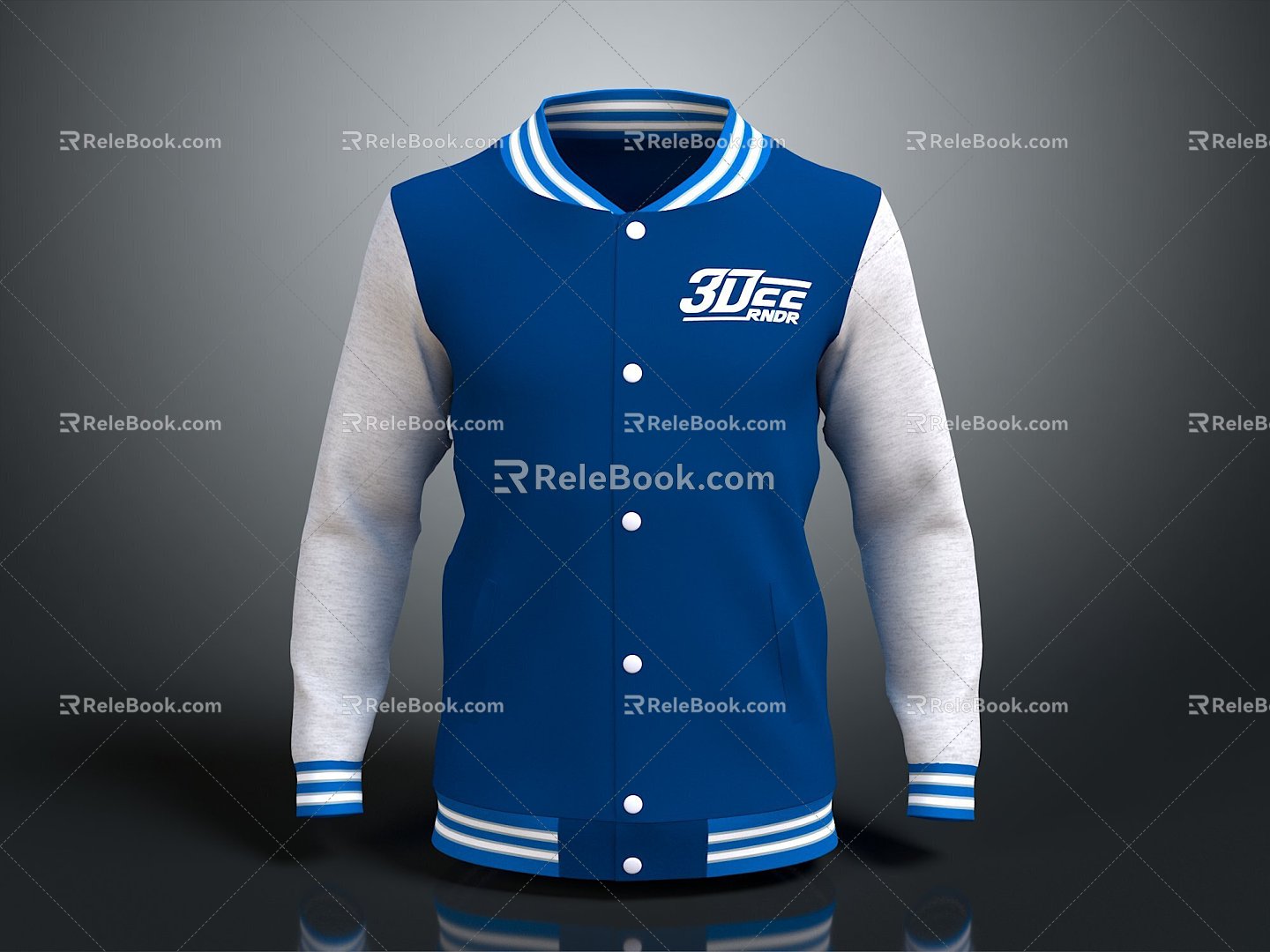 Jacket Leather Jacket Fashion Jacket Casual Jacket 3d model