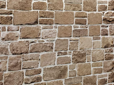 Rustic Brown Brick Wall With Natural Textured Surface For Interior Design 3d model