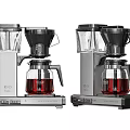 Stainless Steel Drip Coffee Maker With Glass Carafe Black Silver Kitchen Appliance