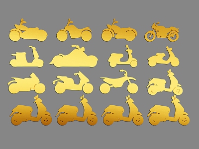 Motorcycle Cartoon Motorcycle Vector Motorcycle Material Motorcycle Silhouette Elements model