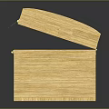 Natural Wooden Box With Open Lid Metal Lock And Smooth Wood Grain