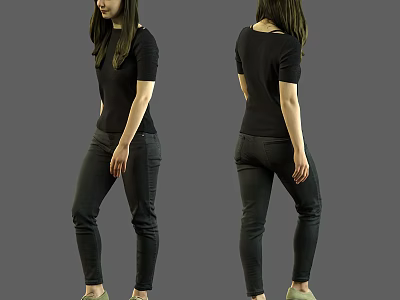 Figure Female Walking Woman 3d model