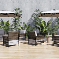 Modern Outdoor Sofa Outdoor Leisure Table and Chair 3d model