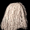 Realistic Human Head Model With Natural Blonde Curly Hair Texture