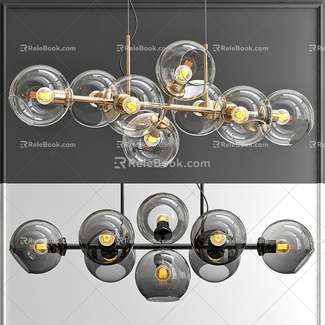 Modern Chandelier Loft Concept Art Deco Hanging Industrial model